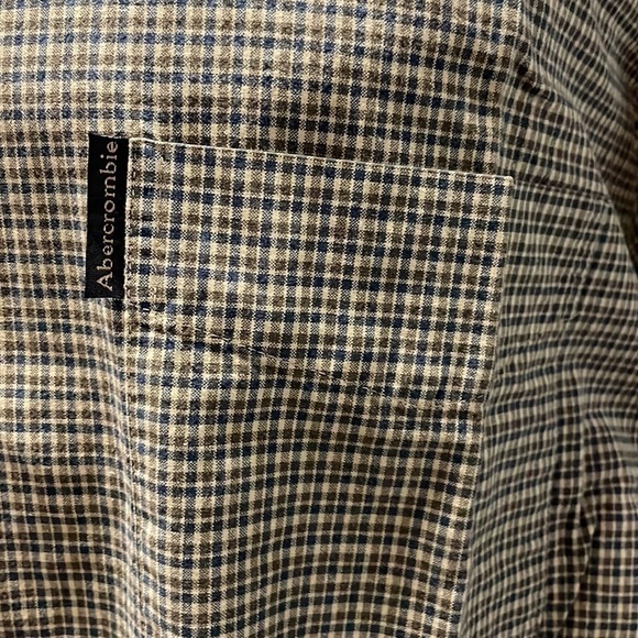 ABERCROMBIE and Fitch long sleeve button down shirt size L - Picture 2 of 4